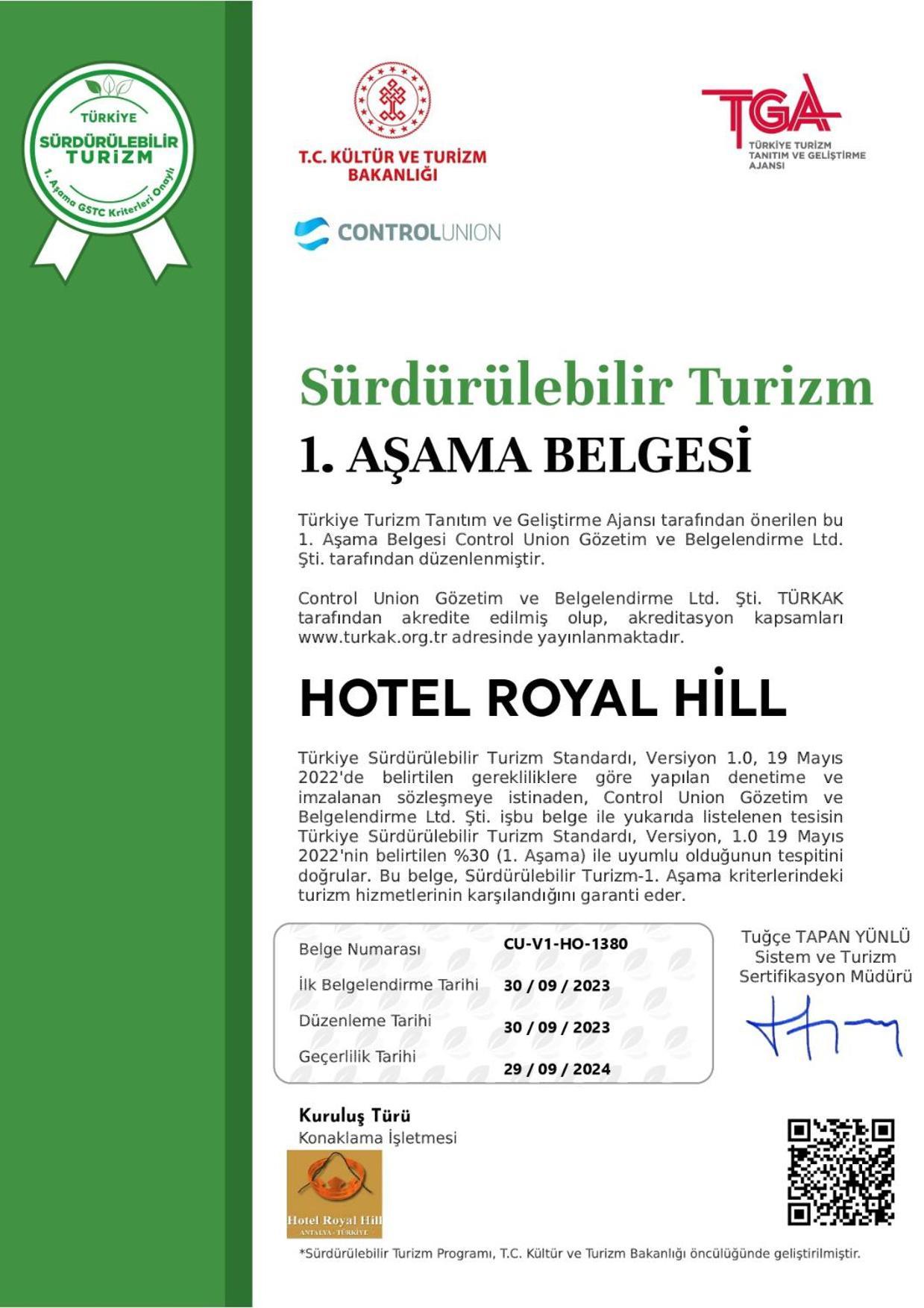 Hotel Royal Hill Antalya Ngoại thất bức ảnh